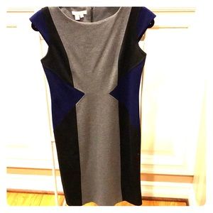 London Times Color Block Dress